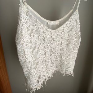 NWOT Lush lace crop top
